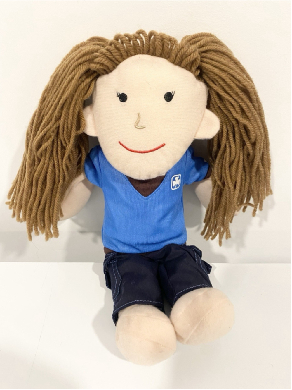 Vintage Girl Guides of Canada Brownies Amelie Plush Doll 12" Removable Clothes